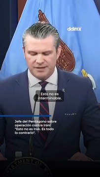 Jefe del Pentágono sobre operación contra Irán: Esto no es Irak. Es todo lo contrario Jefe del Pentágono sobre operación contra Irán: Esto no es Irak. Es todo lo contrario