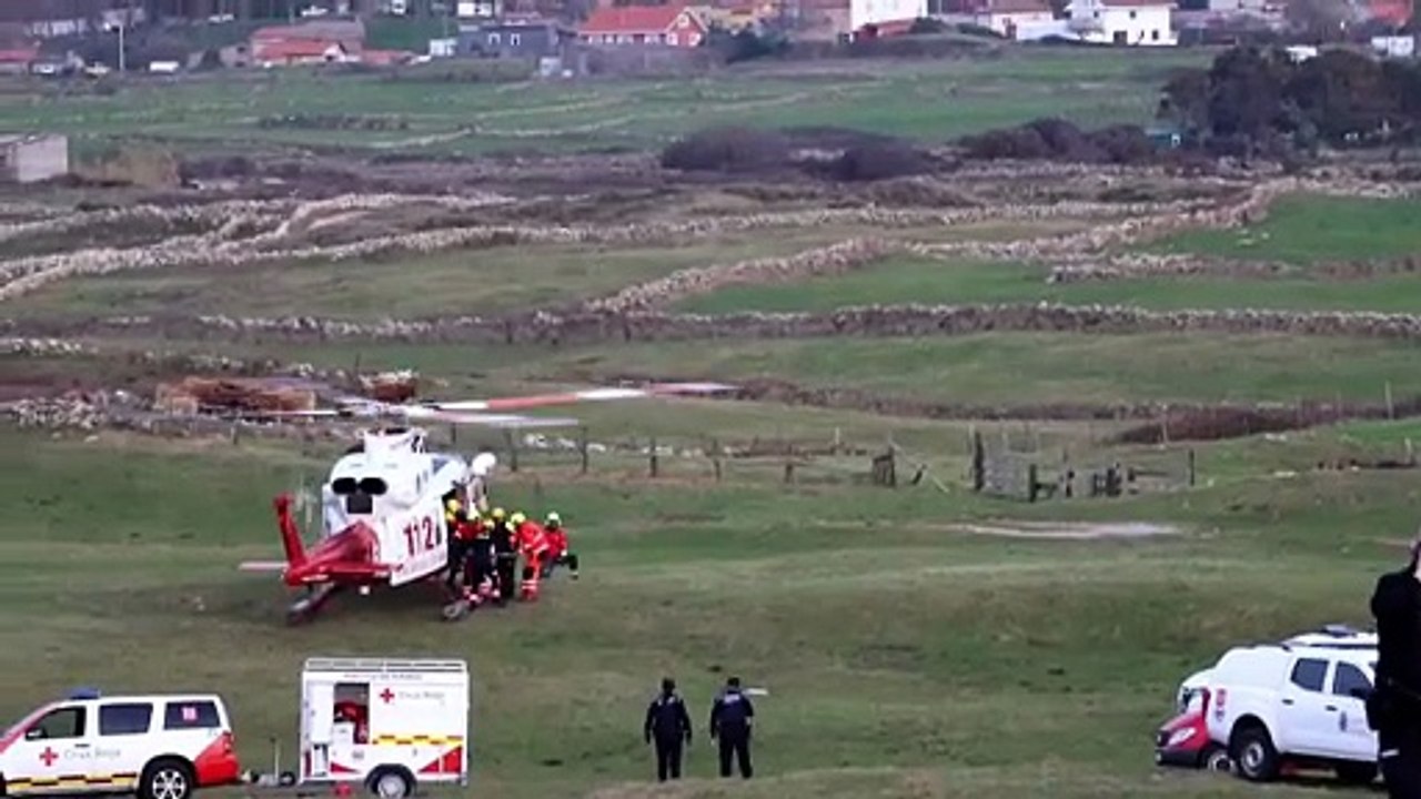 Accidente en una pasarela de Santander