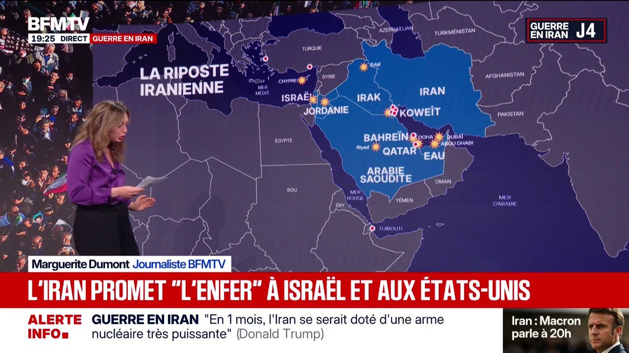Des missiles et des drones iraniens ont ciblé Israël, l'Irak, le Koweït, la Jordanie et les États du Golfe