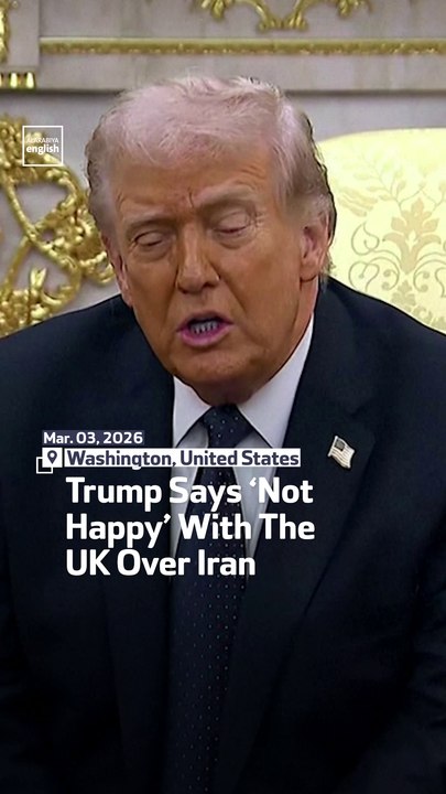 Trump Says ‘Not Happy’ With The UK Over Iran