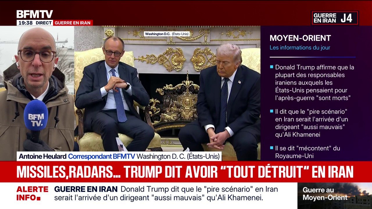 Missiles, radars, frappes en Iran ... Retour sur la prise de parole de Donald Trump ce mardi