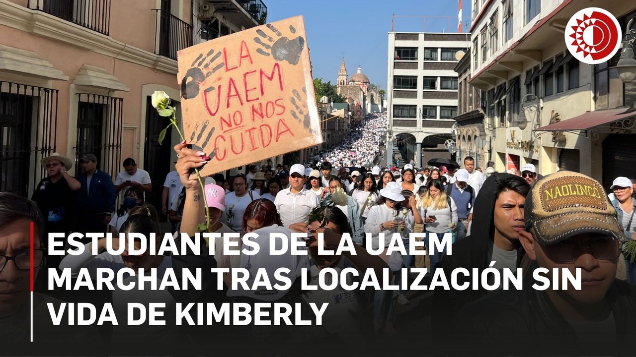Estudiantes de la UAEM marchan para exigir justicia por Kimberly