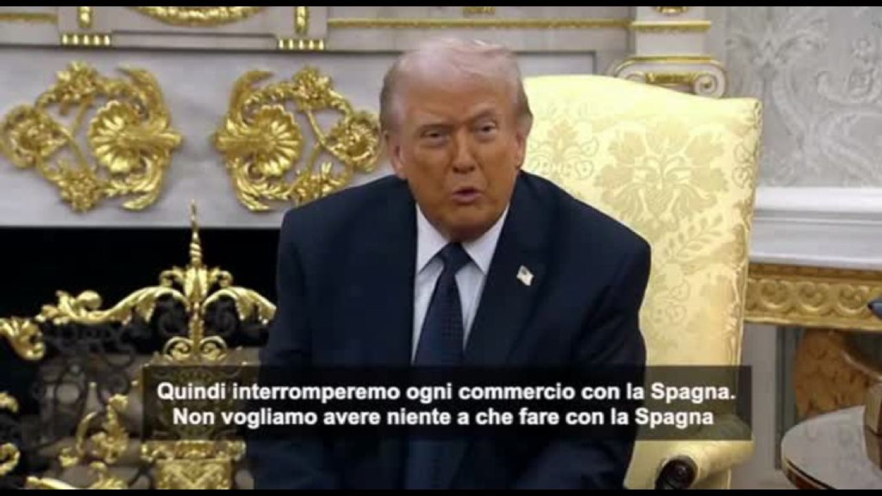 Trump minaccia di interrompere gli scambi commerciali con la Spagna
