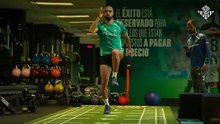 Así ha sido el regreso de Amrabat, que ya corre sobre el césped
