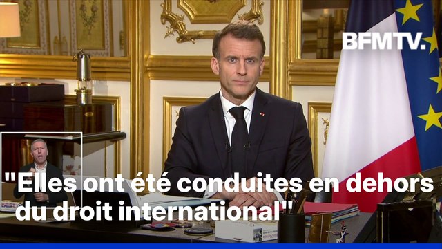 Emmanuel Macron estime que les États-Unis et Israël ont agi en dehors du droit international mais aucun bourreau ne sera regretté