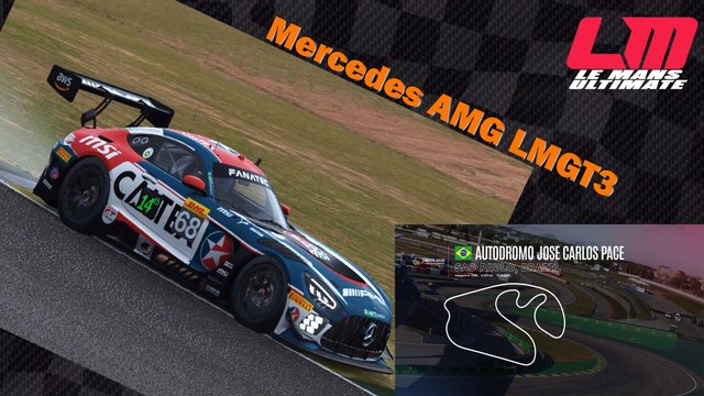 Tour de piste à Interlagos (Autodromo José Carlos Pace) en Mercedes AMG LMGT3 sur Le Mans Ultimate