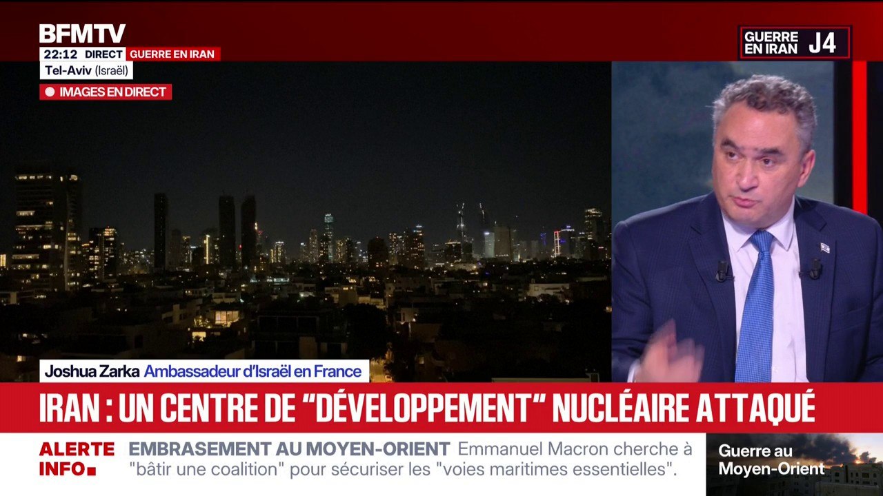 Guerre en Iran: "Ce sera au peuple iranien de choisir qui seront leurs dirigeants, pas nous", déclare Joshua Zarka, ambassadeur d'Israël en France