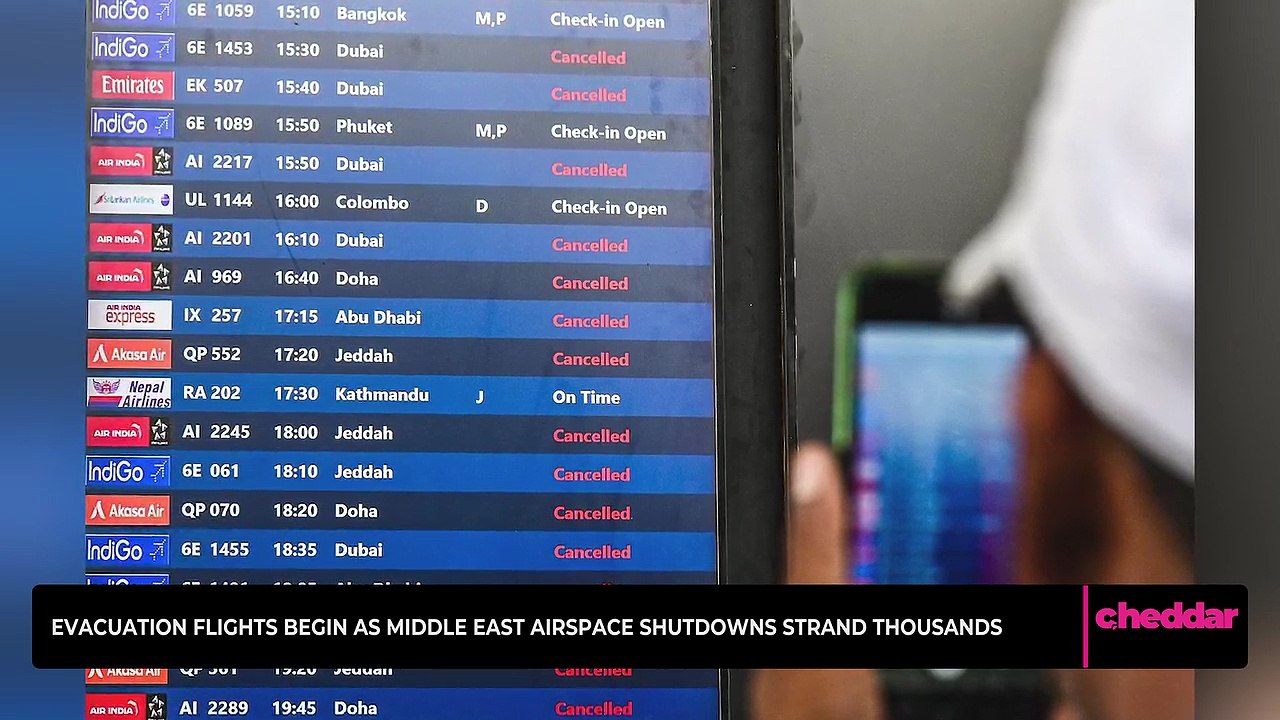 Evacuation Flights Begin as Middle East Airspace Shutdowns Strand Thousands