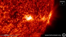 4K Time-Lapse Of Sunspot Crackling With Strong M Flares