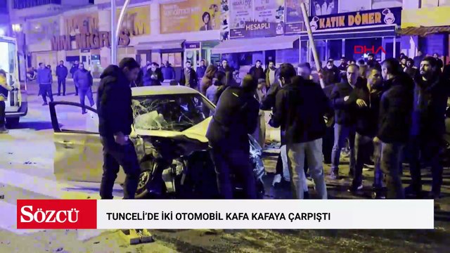 Tunceli’de iki otomobil kafa kafaya çarpıştı: 4 yaralı
