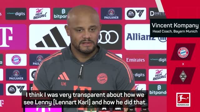 Kompany and Bayern managing hype around teen star amid Messi comparisons