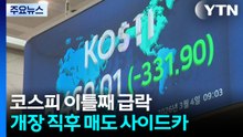 코스피 이틀째 급락...개장 직후 매도 사이드카 / YTN