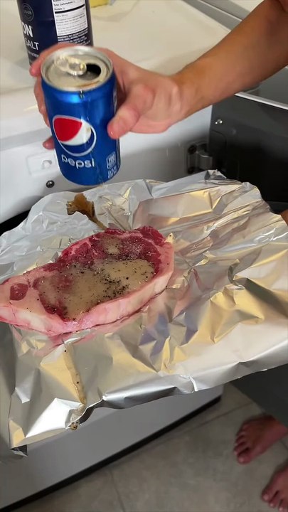 She gets creative with steak