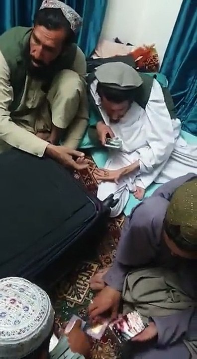 This is the video of money stolen by Amrullah Saleh. Around 6.5 million US dollars and goldbricks were found at his house.