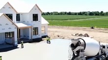 Satisfying Modern Farmhouse Construction Time-lapse 🏡 #Mar04