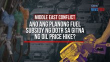 MIDDLE EAST CONFLICT – Ano ang planong fuel subsidy ng DOTr sa gitna ng oil price hike? | GMA Integrated Newsfeed