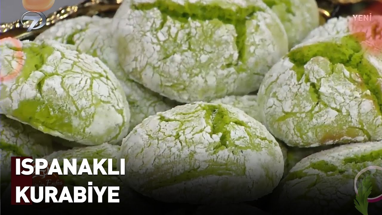 Rengiyle Şaşırtan, Tadıyla Mest Eden Ispanaklı Kurabiye | Nermin'in Enfes Mutfağı