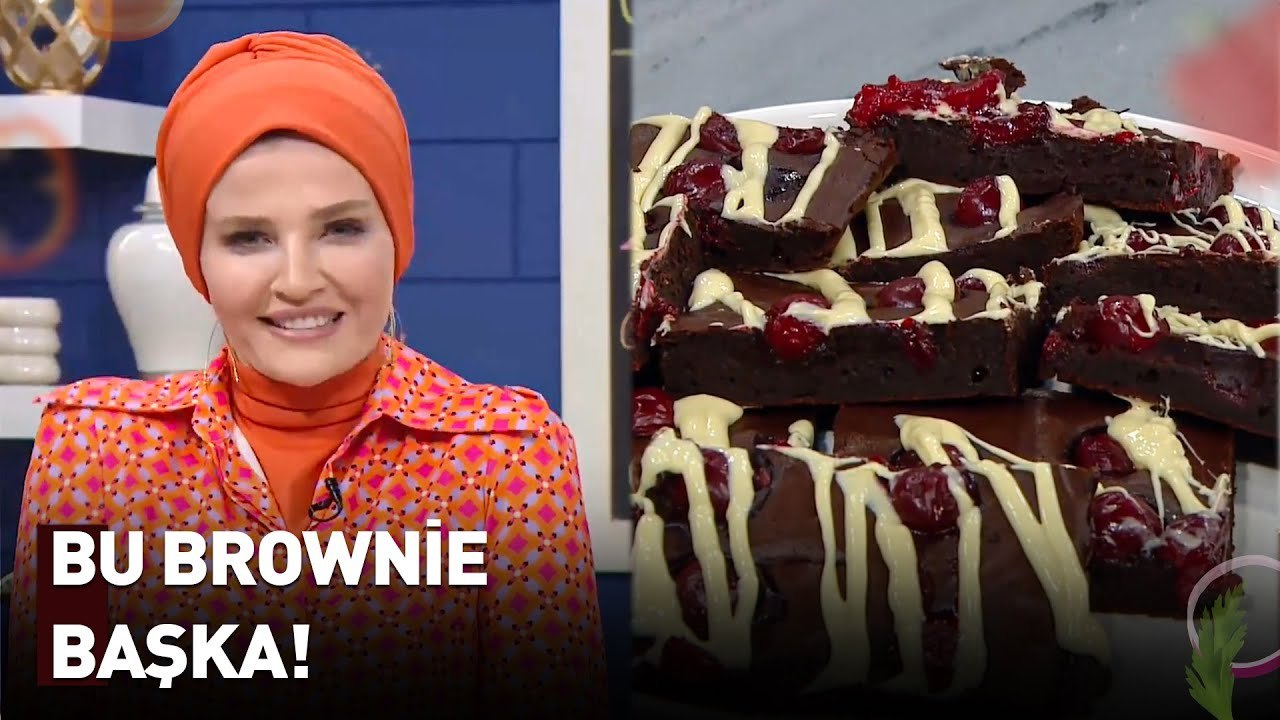Yumuşacık, Yoğun Çikolatalı Vişneli Brownie Tarifi | Nermin'in Enfes Mutfağı