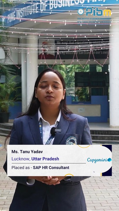 PIBM to Capgemini | PGDM Placements | Tanu Yadav: Batch 2024–26