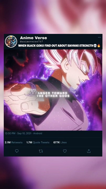 WHEN BLACK GOKU FIND OUT ABOUT SIAYANS STRENGTH💀🔥