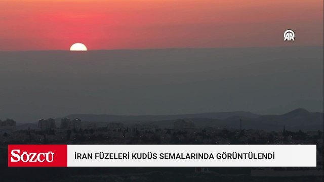 İran'dan ateşlenen füzeler Kudüs semalarında