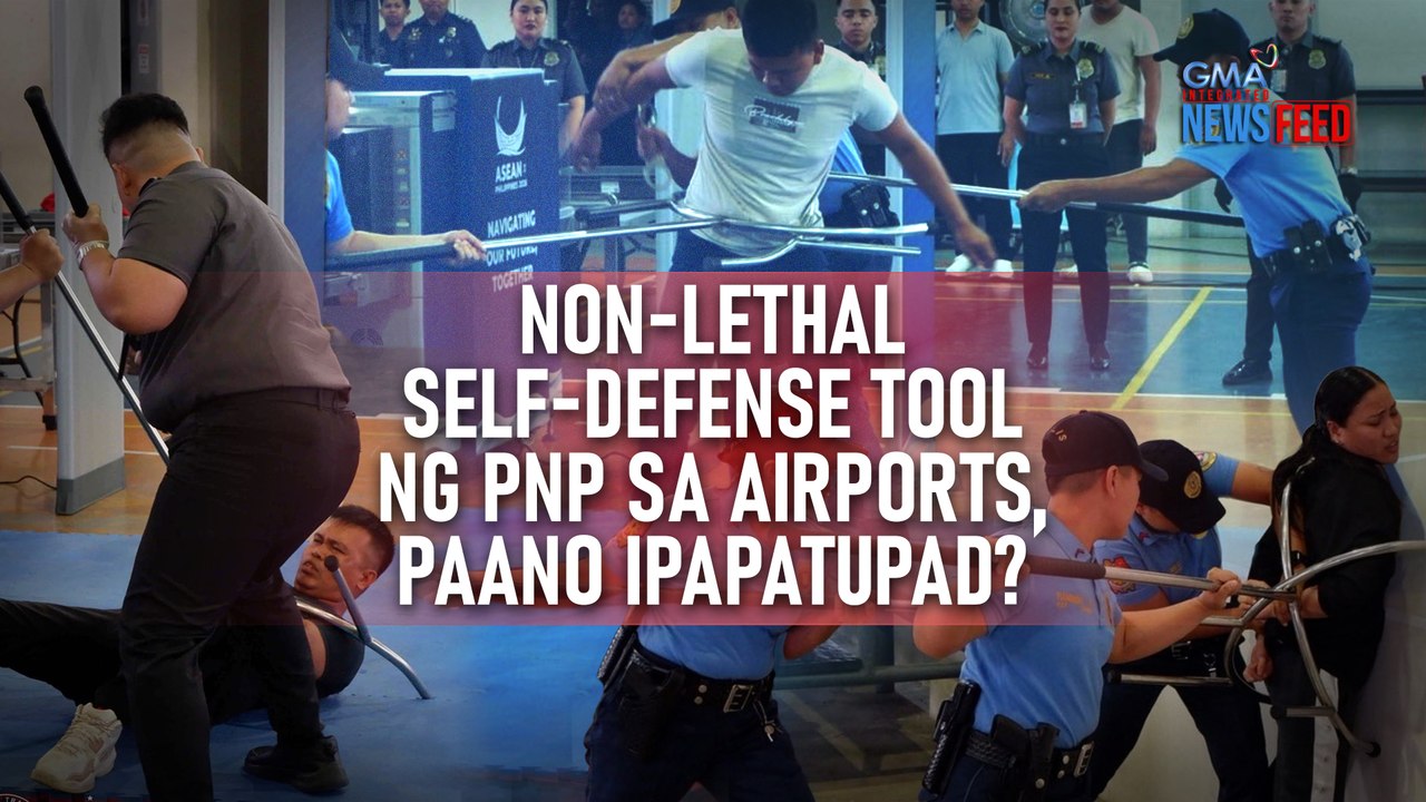 Non-lethal self-defense tool ng PNP sa airports, paano ipapatupad? | GMA Integrated Newsfeed