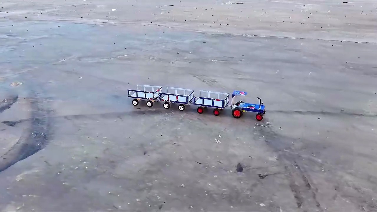Farm Tractor With 3 Trailers - Make it with pepsi cans - DIY at Home