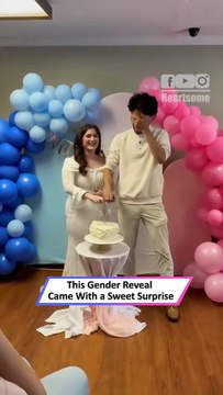 Cake Smash Gender Reveal Ends in Blue Confetti Surprise!|| Heartsome 💖