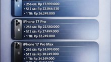 Daftar harga iPhone 17 per Februari 2026