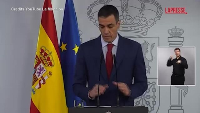Sanchez: «La posizione del governo spagnolo si riassume in poche parole: ‘No alla guerra’»