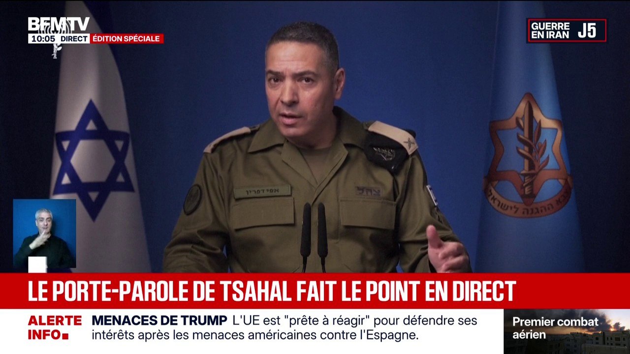 Guerre au Moyen-Orient: "Nous allons continuer à harceler et à attaquer le régime iranien", assure Effie Defrin, porte-parole de l’armée israélienne