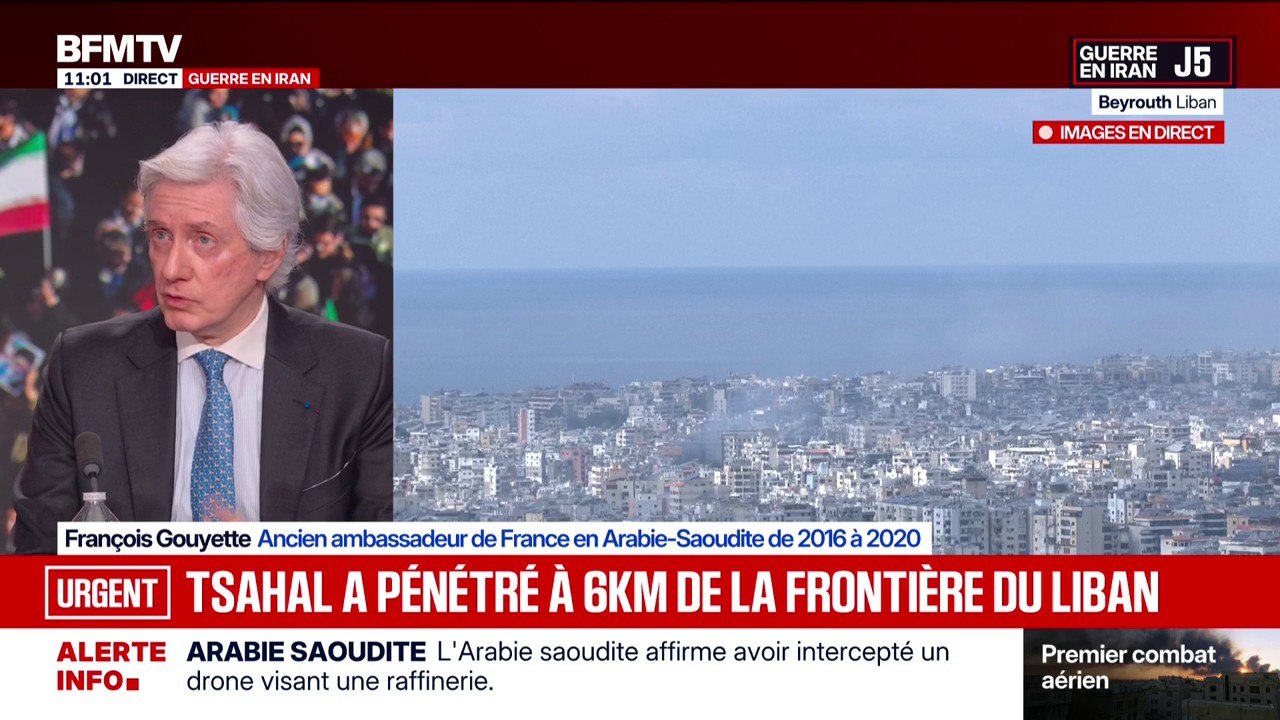 Guerre au Moyen-Orient: "La vraie question que je me pose est dans quelle mesure l'Arabie saoudite et les Émirats risquent d'être entrainés dans un conflit généralisé?", déclare François Gouyette, ancien ambassadeur de France en Arabie saoudite
