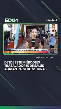Desde este miércoles trabajadores de salud acatan paro de 72 horas