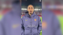 El vídeo de Raphinha subido por la cuenta del Barça eclipsado por cánticos a Simeone