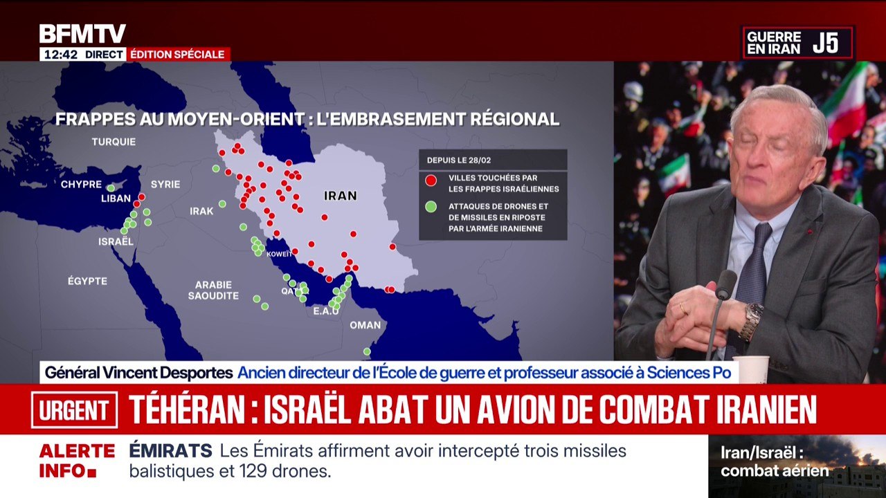 "Je suis un peu surpris de voir au 5e jour de guerre des avions voler", déclare le général Vincent Desportes