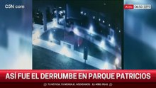 Así fue el derrumbe en Parque Patricios
