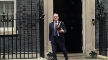 Sir Keir Starmer departs Downing St for PMQs