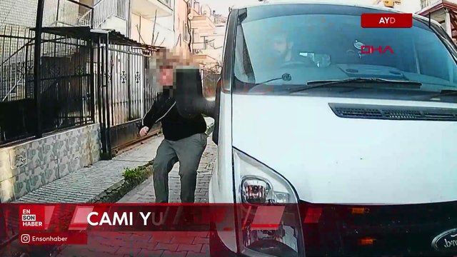 Aydın'da trafikte tartıştığı kişinin kamyonetinin camını yumrukladı