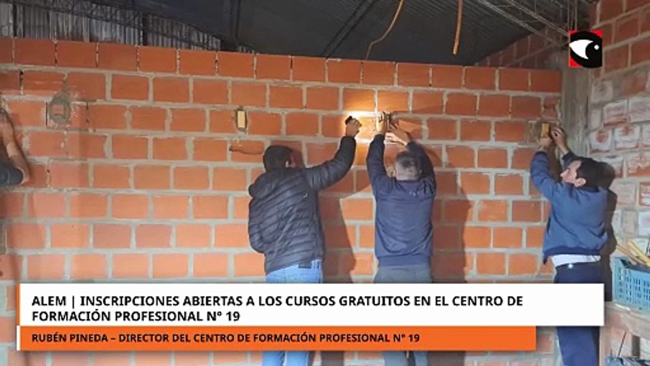 Alem | Inscripciones abiertas a los cursos gratuitos en el Centro de Formación Profesional N° 19