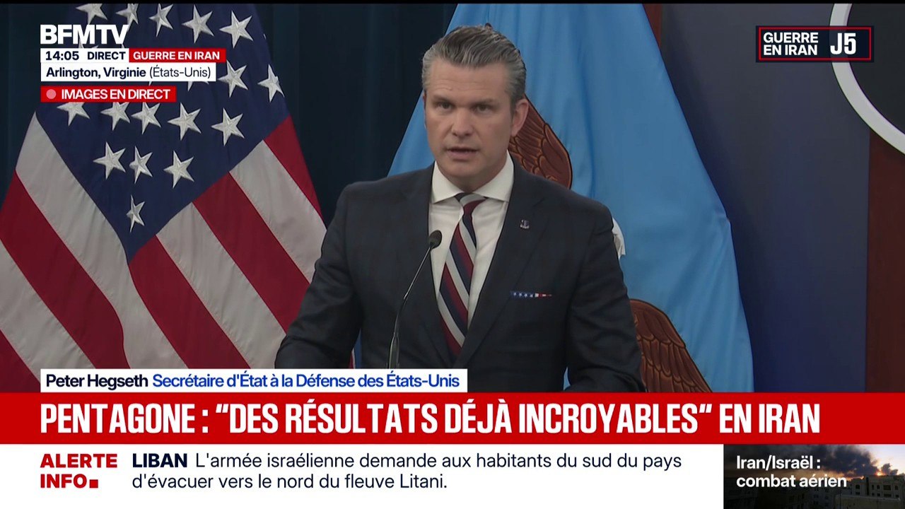 Guerre au Moyen-Orient: “Les États-Unis et Israël auront la maîtrise totale de l'espace aérien iranien”, affirme Peter Hegseth, secrétaire d’État à la Défense des États-Unis