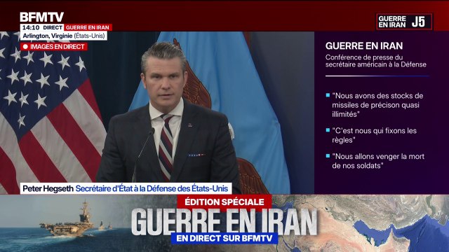 Guerre au Moyen-Orient: “C'est la première fois que nous torpillons un bateau depuis la Seconde Guerre mondiale”, note Peter Hegseth, secrétaire d’État à la Défense des États-Unis
