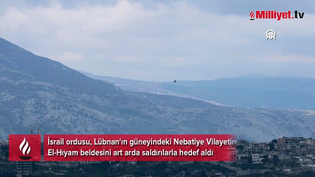 İsrail ordusu, Lübnan'ın güney ve doğusundaki beldelerine hava saldırıları düzenledi