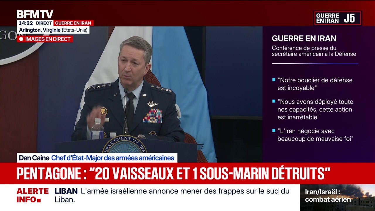 Guerre au Moyen-Orient: “Nous allons continuer à frapper les capacités de l’ennemi pendant les 48 heures à venir”, annonce Dan Caine, chef d’État-Major des armées américaines
