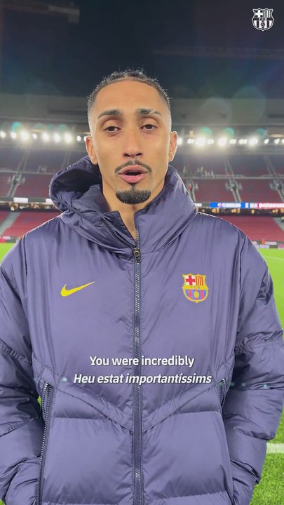 El Barça publica este vídeo de Raphinha y lo  que se escucha de fondo es lo más comentado