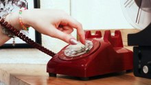 Rotary Dial Phone with Hand Dialing Indoors