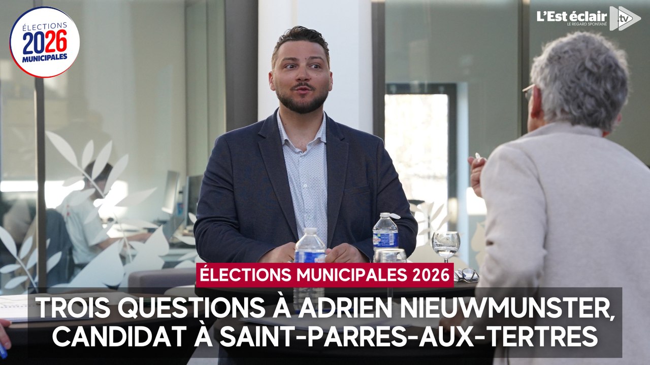 Trois questions à Adrien Nieuwmunster, candidat aux élections municipales 2026 à Saint-Parres-aux-Tertres