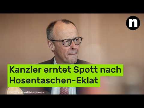 Friedrich Merz: Kanzler erntet Spott nach Hosentaschen-Eklat