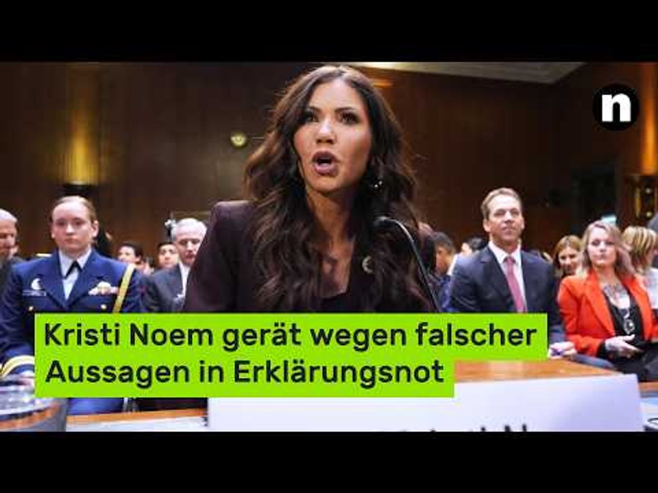 Kristi Noem gerät wegen falscher Aussagen in Erklärungsnot