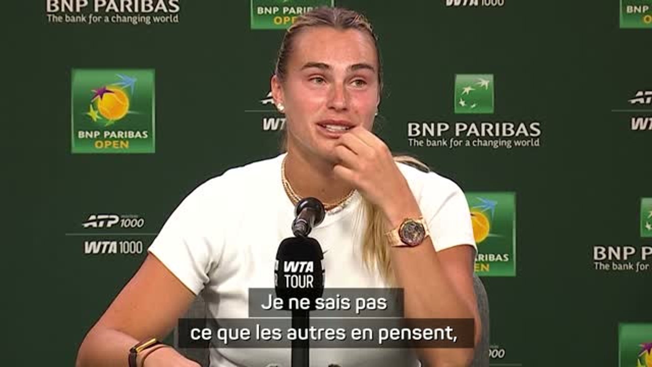 Indian Wells - Sabalenka sur les matches en cin...