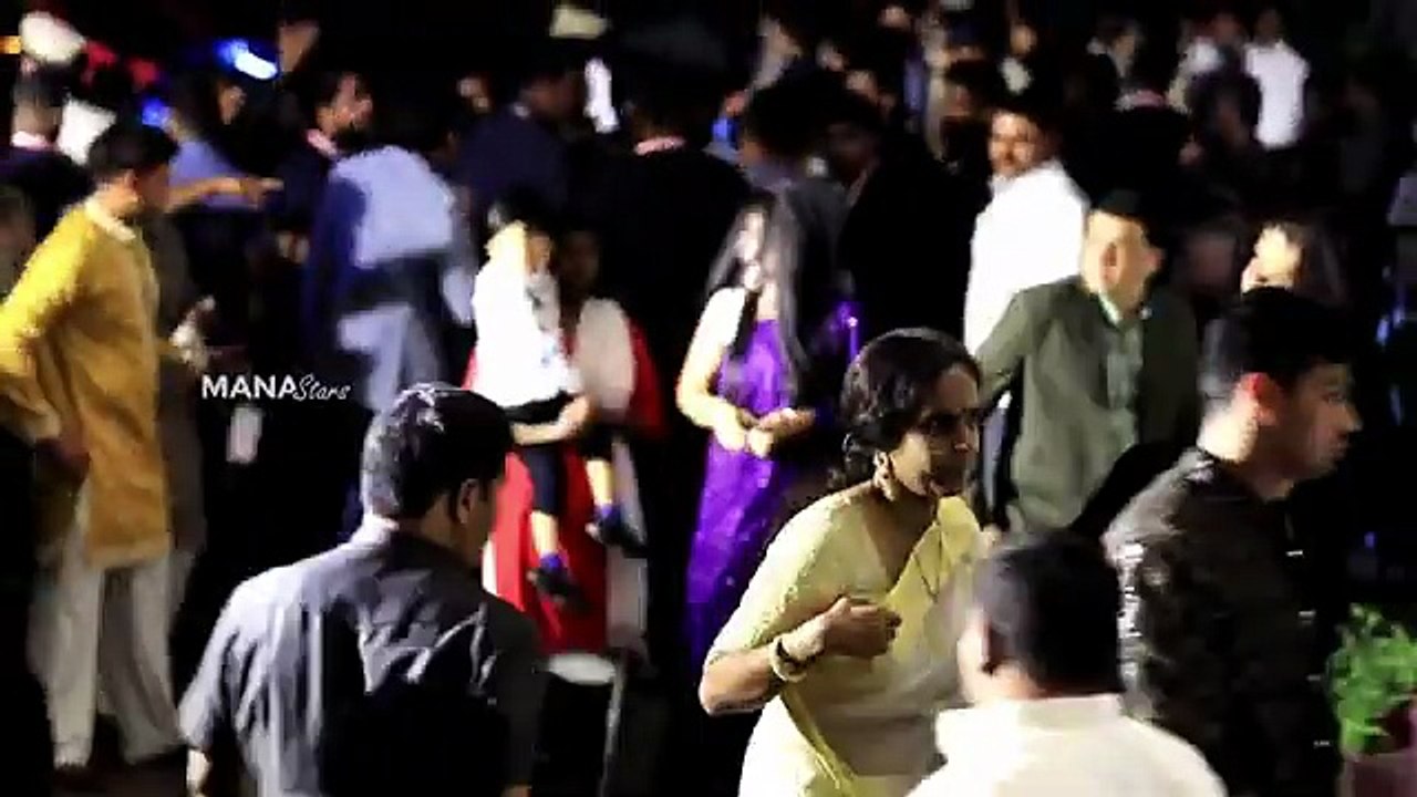 Producer Dil Raju & WIfe Visuals @ Vijay Deverakonda & Rashmika Mandanna Wedding Reception